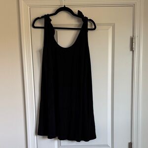 Marine Layer Black Ribbed Knit Dress